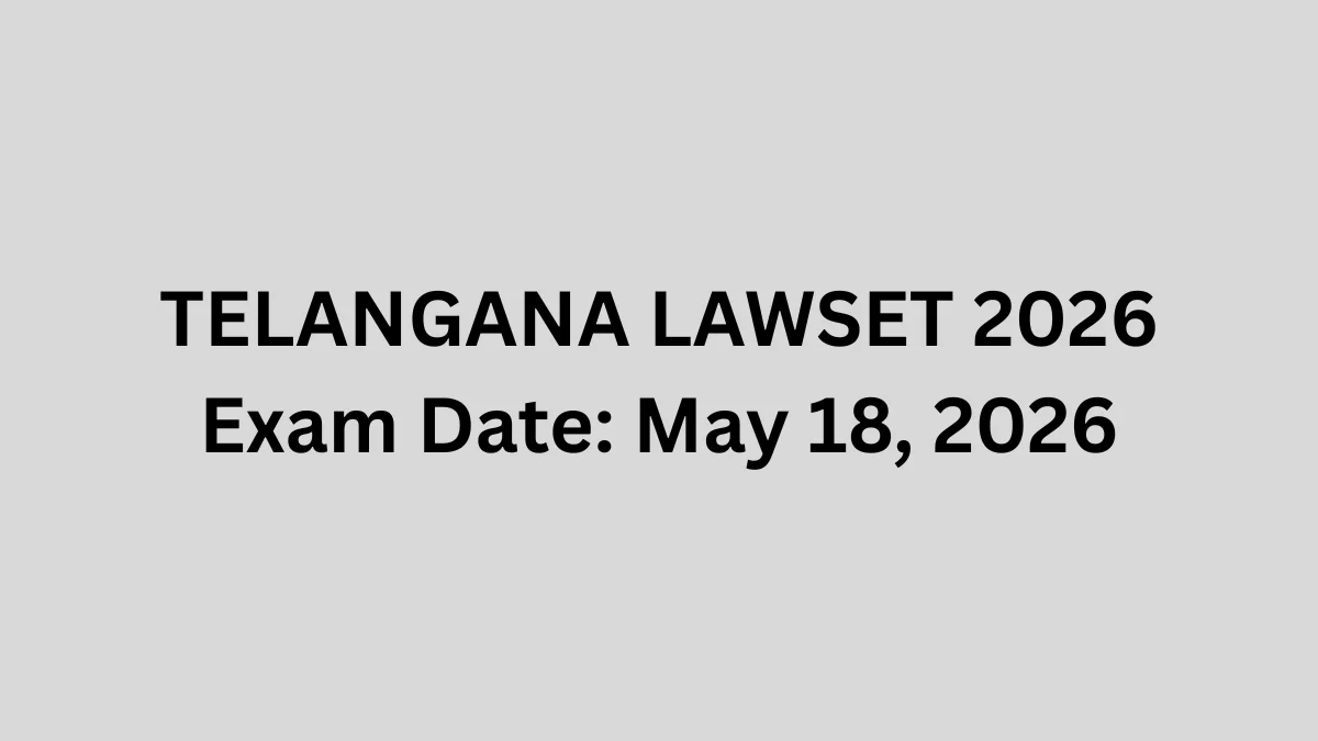 TELANGANA LAWSET 2026